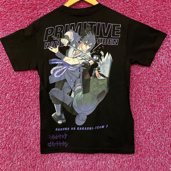 Primitive x Naruto Shippuden Sasuke vs. Kakashi - Team 7 T-Shirt Small - Picture 1 of 6